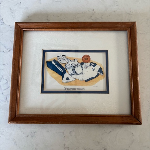 Robert Conley Other - Robert Conley Framed University of Kentucky Wildcats Basketball Print NCAA March